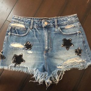 Zara TRF denim shorts